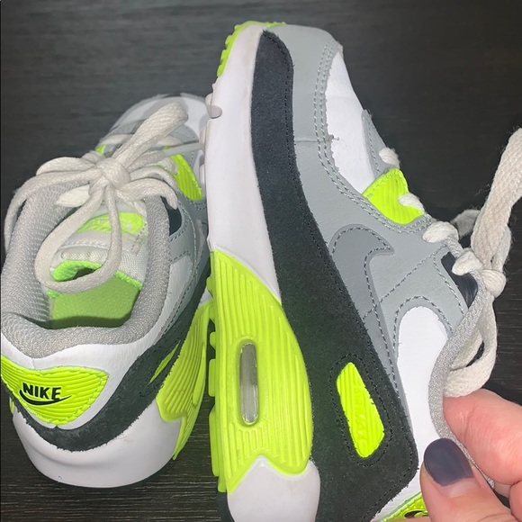 Air Max 90 Neon Green Grey 7C - Picture 4 of 5